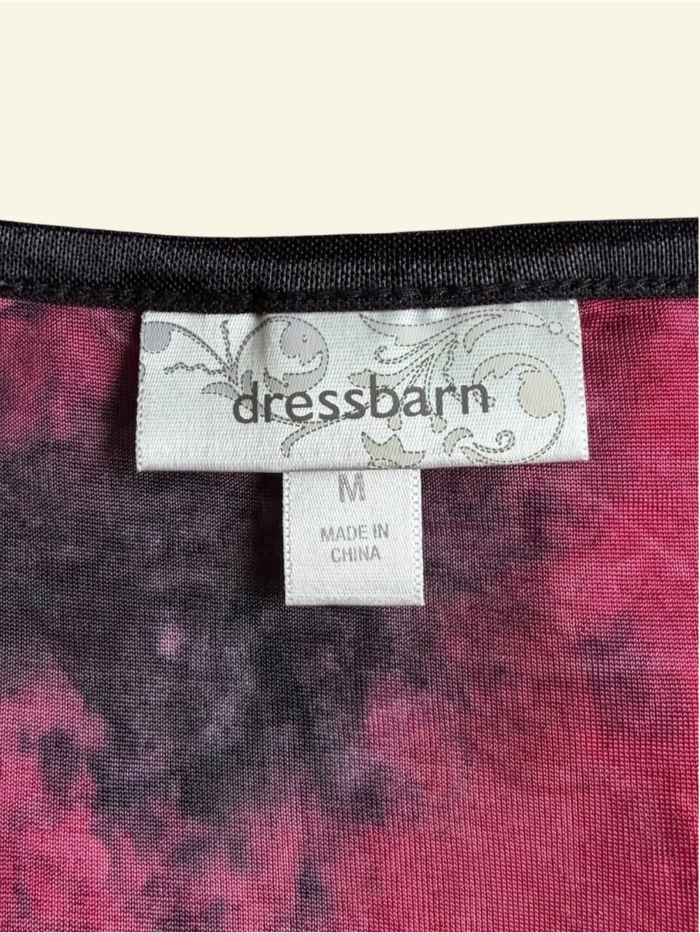 Vintage Y2K Dressbarn Mesh Corset Top Medium Red Black Floral Whimsigoth Fairy - Picture 7 of 9